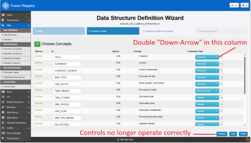 Step 2 of the DSD Wizard showing the issue