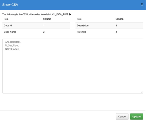 CSV code order editor
